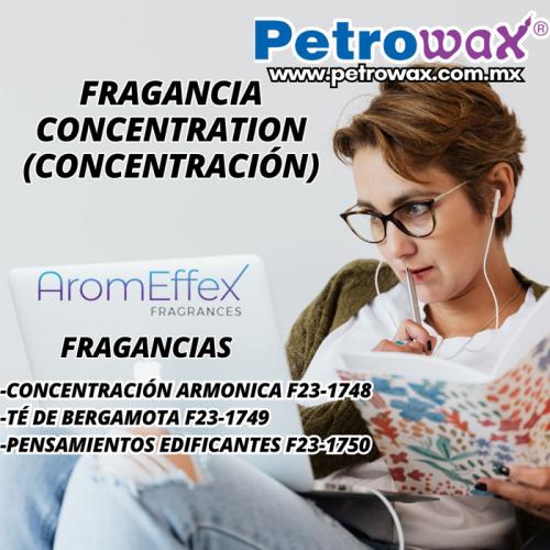 vela fragancia concentracion
